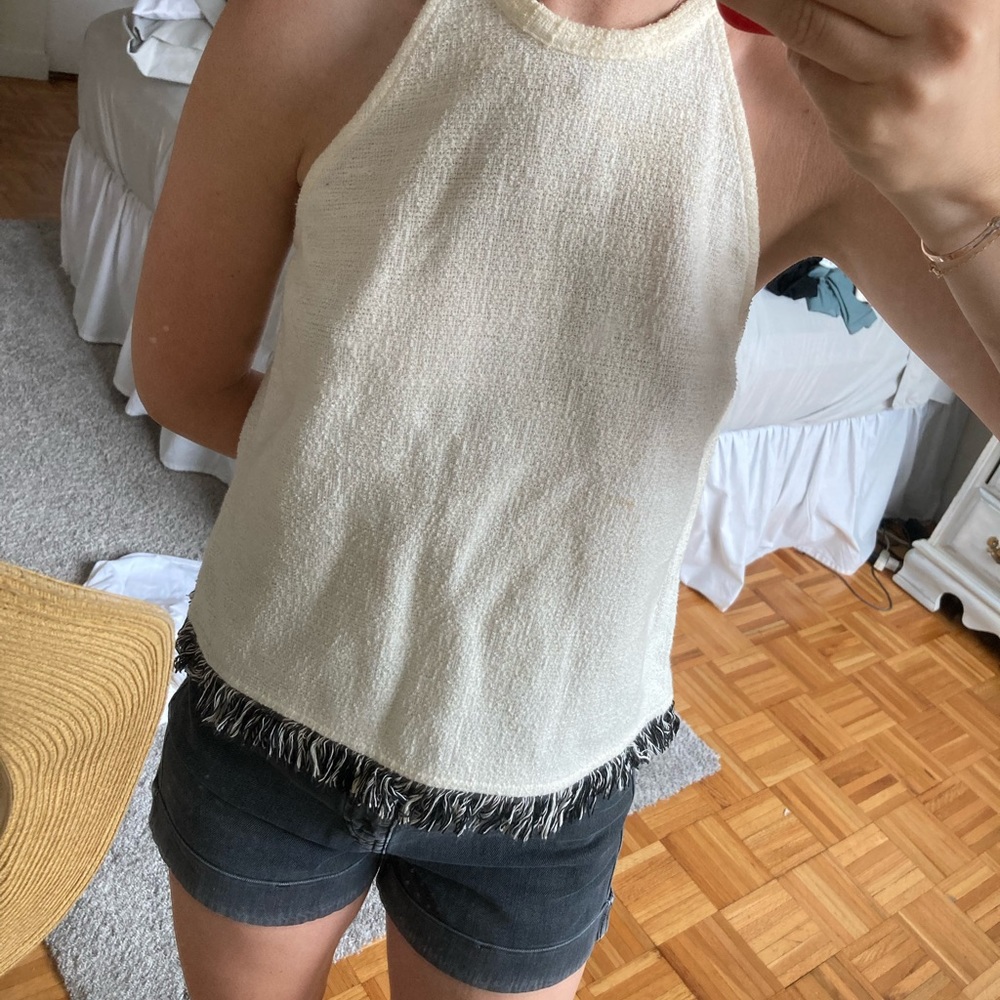Zara fringe top
